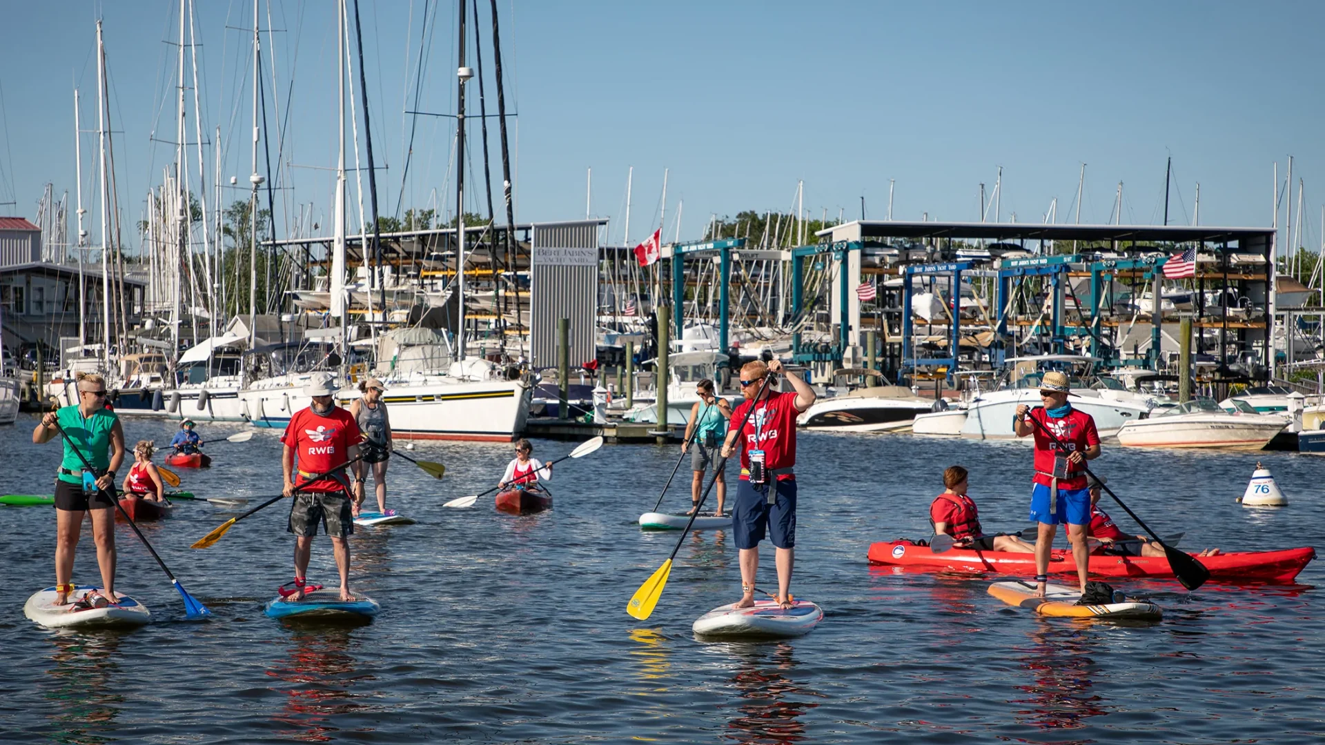 Veterans paddling in Annapolis, MD