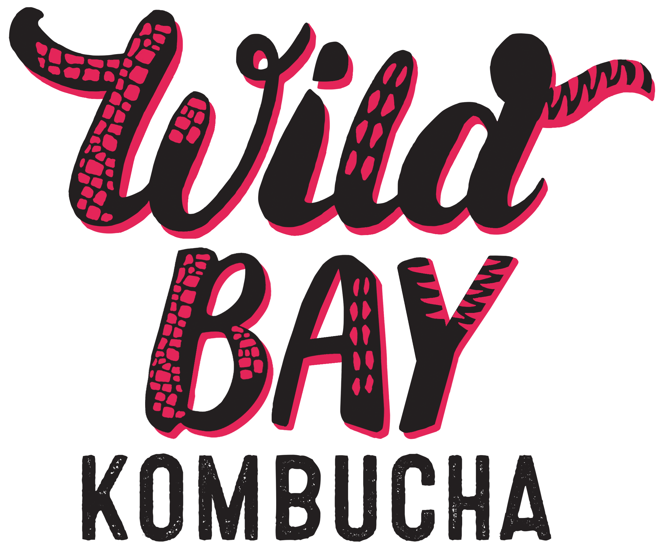 Wild Bay kombucha logo (live water luau sponsor)